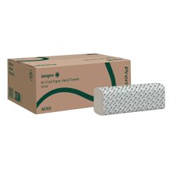 Jangro Premium 2 Ply W-Fold Paper Hand Towels - White
